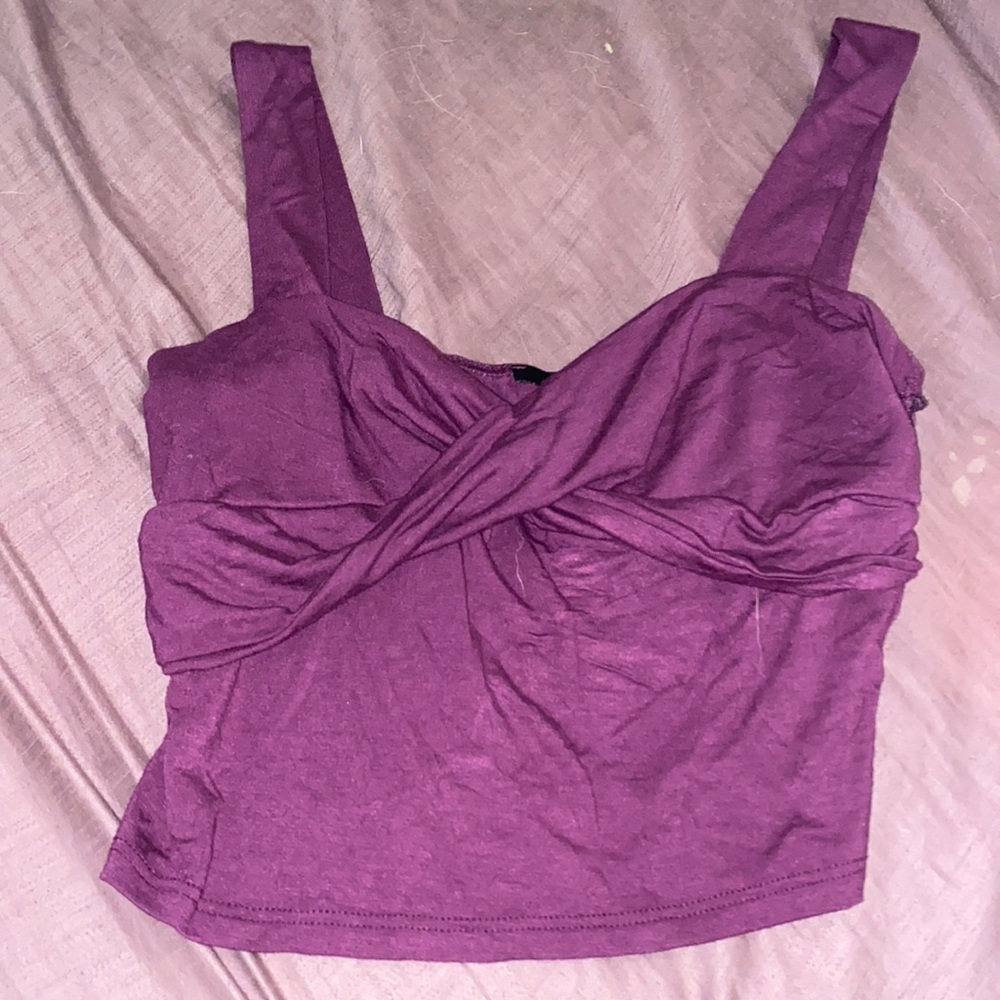Purple crop top